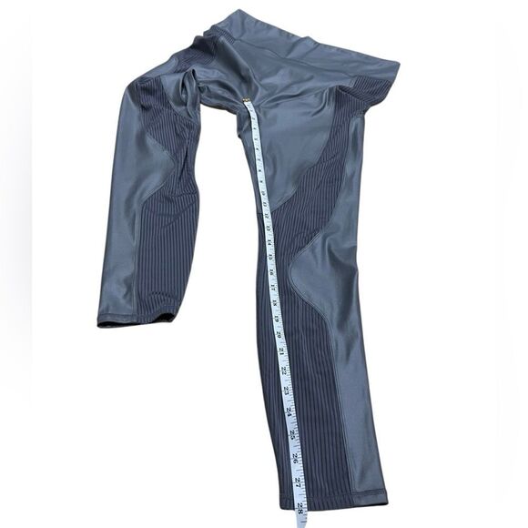 Fabletics Leggings Motion365+ Contour High-Waisted Gunmetal Gray Shine Size XL - Picture 14 of 14